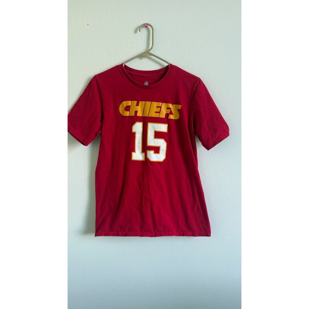Kansas City Chiefs Patrick Mahomes #15 NFL Red T Shirt Youth XL 18/20